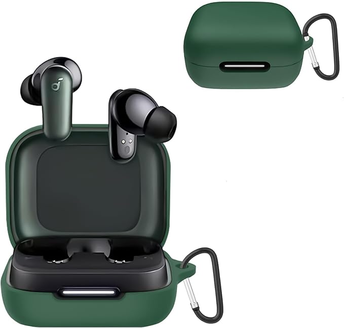 Silicone Case for Anker R50i Earphones - dark green